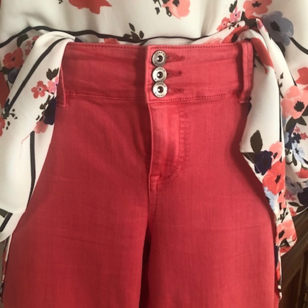 Torrid Coral Jeggings with Stretch